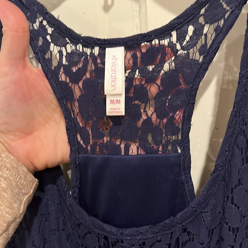 Navy blue high low dress - Picture 5 of 5